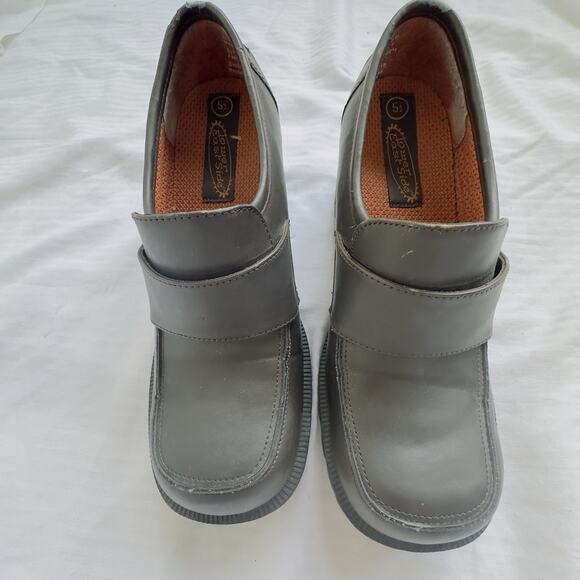 Vintage Lower East Side Brown Chunky Platform Loafers – Size 5.5 – Faux Leather - Picture 5 of 11